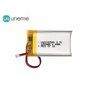 Customized Lithium Polymer Battery 102540 3.7V 1200mAh Battery for Beauty