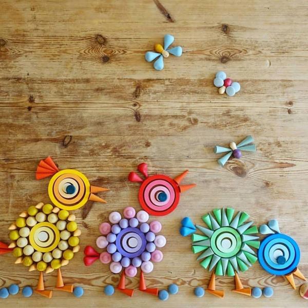 Wooden Rainbow Loose Parts Educational Play Set Colorful Waldorf Toy Montessori Stacking Blocks for Kids Toddler Preschool Baby Wooden Rainbow Loose Parts Educational Play Set Colorful Waldorf Toy Montessori Stacking Blocks for Kids Toddler Preschool Baby