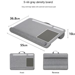 Upholstered Laptop Work Tray and Gaming Table Adjustable Frame 1100-1800mm for