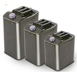 1 Gallon Tin Can With Handle Square 0.23mm Metal Oil Bucket