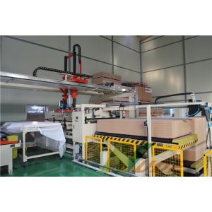 Single Layer Short Cycle Lamination Line For Melamine Paper Board / MDF Board