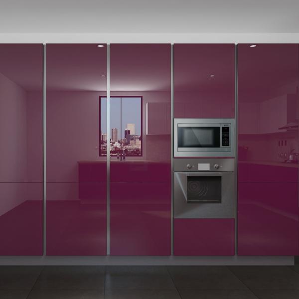 Modern Plywood Assembled Cabinets Laminate Kitchen Cabinets With Sintered Stone