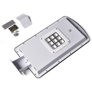 10 Watt LED Solar Flood Lights Parking Lot Light PIR Sensor Time Control CE IP65