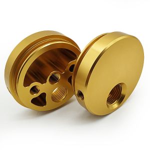 Groove Machining Custom Gold Anodizing CNC Aluminum Milling Parts Turning