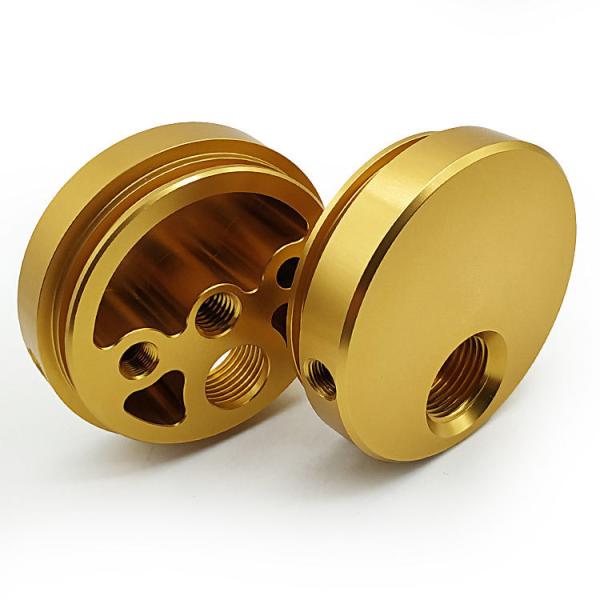 Groove Machining Custom Gold Anodizing CNC Aluminum Milling Parts Turning