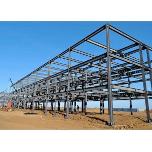 Painted / Galvanized Prefabricated Multi Storey Building Steel Structural