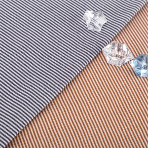 Environmentally Friendly And Breathable Smooth Striped Knit Fabric For T-Shirt