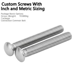Custom Screws with Inch and Metric Sizing Options Grade SAE J429 Gr.2 5 8 and