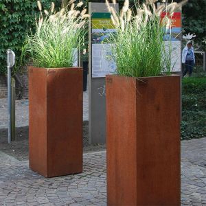 Laser Cut Rust Finish Corten Steel Planter