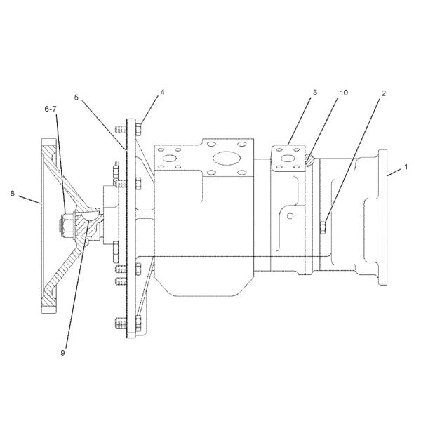 161-7340 165-4500 175-6253 1654500 8E3882 for Caterpillar 789C 789D Hydraulic Main Pump Hydraulic Gear Pump Fan And Pilot Pump Aftermarket Original
