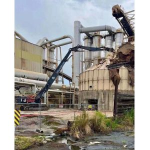 Q355B Q690D High Reach 28m Long Reach Arm Demolition Boom For Excavators