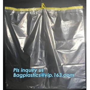 Drawstring medical biohazard waste disposal supplies LDPE plastic autoclave bags