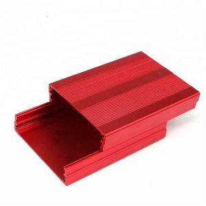 ISO 9001 Colour Anodized Aluminum Heat Sink Parts CNC Machining