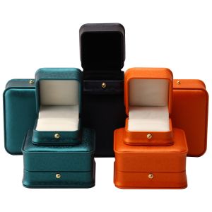 Customized Hanhong 2023 Luxury Gift Ring Jewelry Box Packaging Hot Stamping Logo