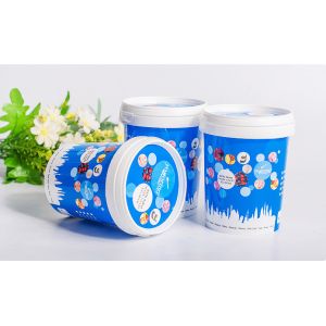 Round 500ml Plastic Yogurt Containers With Lid Can Be Leakproof