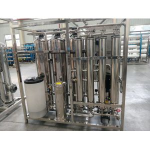 Quality Indoor Installation Ultrapure Water Equipment For 1 Ton Per Hour Water Flow Rate And 3 KW Power Supply for sale