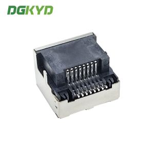 Sinking Plate Type 8P8C Modular Female RJ45 LED Connector SMT DGKYDCB421188GWW6S