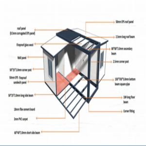 Apartment Expandable Container House 2 Bedroom 20ft Steel Structure Prefabricate