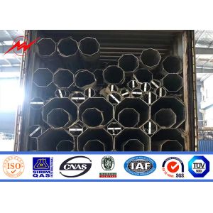 Polygon 12m 14m Astm A123 Galvanizing Steel Tubular Pole 69kv
