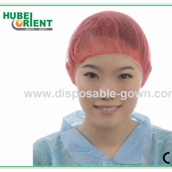 Buy One Time Soft Non Woven Bouffant Cap With Single Elastic at wholesale prices