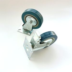 Reliable Flat Plate Industrial Caster Wheels With Locking Mechanism