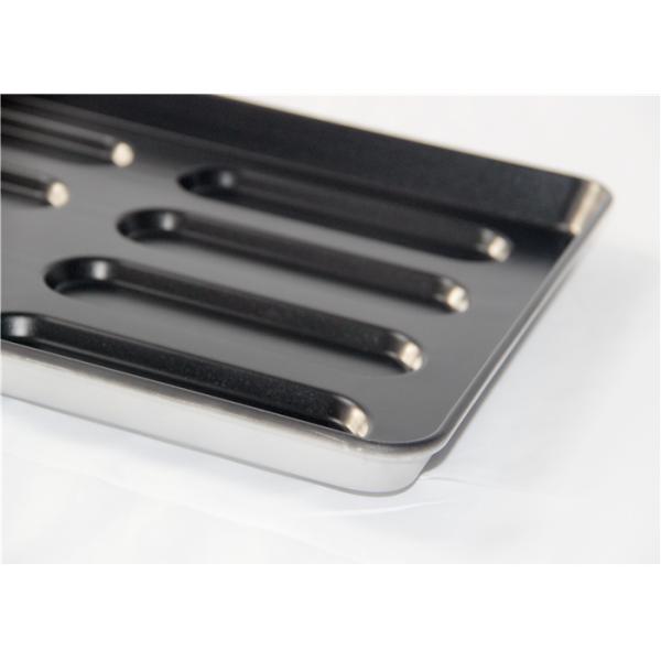 Aluminum Steel 8 Cavity 530x380x40mm Hot Dog Bun Pan