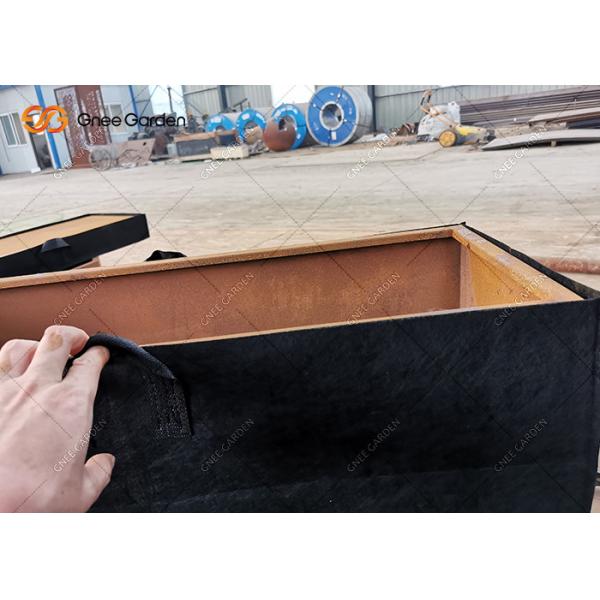 Cheap Big Outdoor Stainless Steel Vase Gold Color Flower Pots Corten Steel Flower Planter