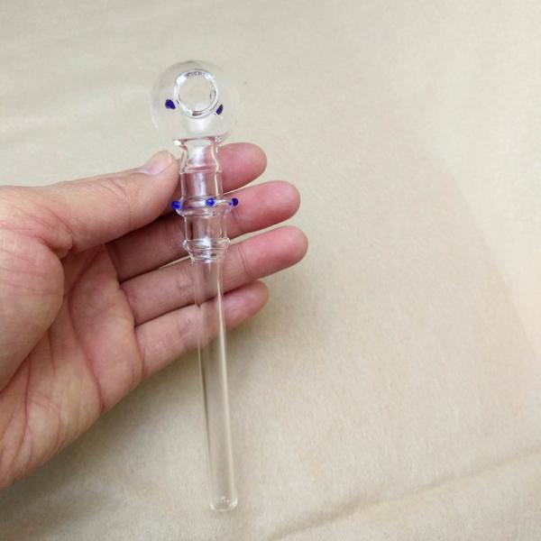 Mens Daily Use Glass Smoking Pipe High End Smart Looking OEM / ODM Available