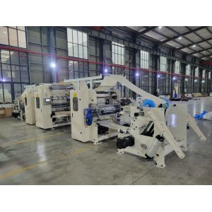 Romania V Fold Hand Towel Paper Folding Machine With Glue Lamination