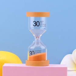 Home Decor Resin Yoga Hourglass Shaped Fruit Mini Hourglass Timer