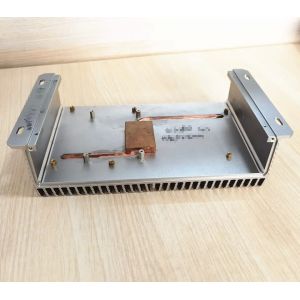 Factory supply black anodized aluminum extrusion heatpipe heatsink