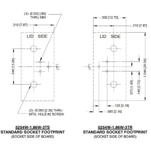 5254-1.86W-3T S/R Single In-line with Wider Lead Packages Sockets for your