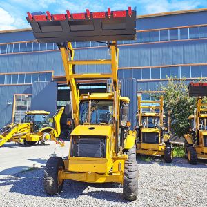 Quality Cheap Diesel Small Backhoe Wheel Loader Tractor Excavator Compact Backhoe with Bucket for Agriculture for sale