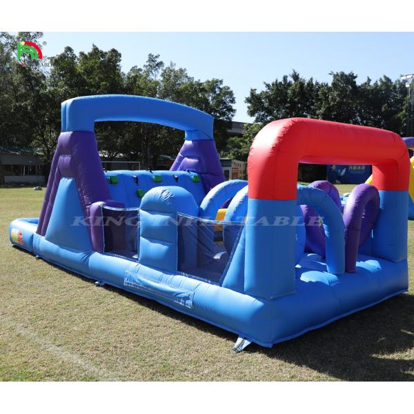 Outdoor Commercial Inflatable Bouncer Combo Bounce House Kids Party Bouncy Castle With Slide Ball Pit Climbing Obstacle Blower