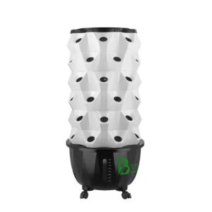 ABS Material Eco Friendly Hydroponics Growing System Hydroponic Tower With 6