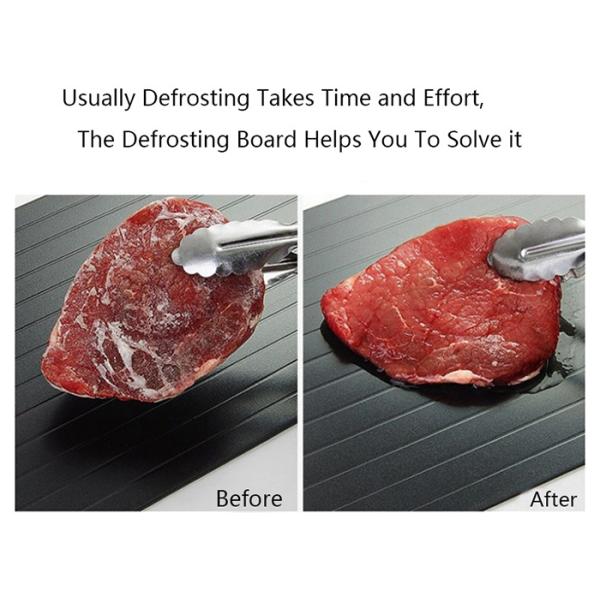 6mm Kitchen Rapid Thaw Plate Aluminium Defrosting Tray