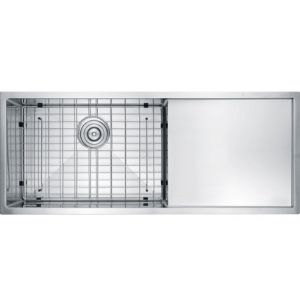 UPC SS Rectangular Undermount Kitchen Sink With Drainboard Household