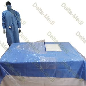 Vertical Isolation Pack Disposable Surgical Packs With Transparent Polyethylene