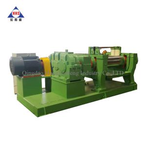 12mm Nip 21.8m/Min Open Mill Rubber Mixing Two Roll Rubber Mixer Machine