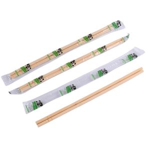 Customized logo Round Bamboo Disposable Bamboo Chopsticks Flatware Type for