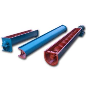 Economical Sand Auger Conveyor Environmentally Friendly Hanger Bearing Equipped