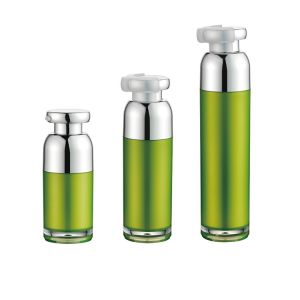 Non Spill AS Plastic Airless Lotion Pump Bottles