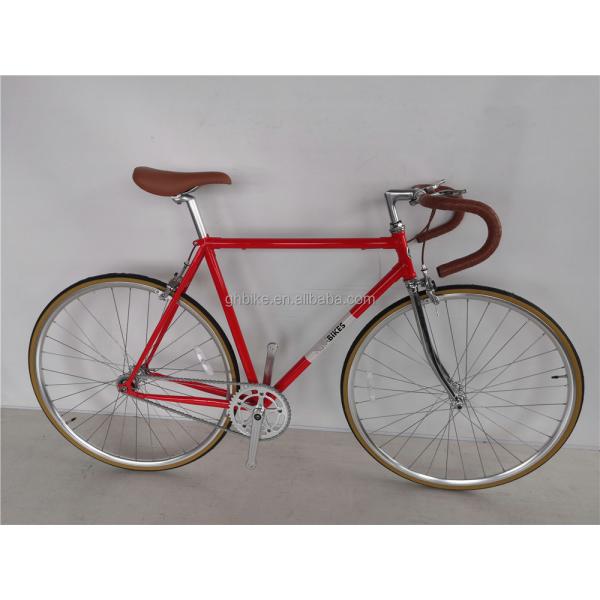 700c Black Aluminum Frame Fixie Bike with Double V Brake Fixed Gear Man Track Bike