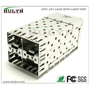SFP 2x2 CAGE Stacked SFP Jack With LEDs