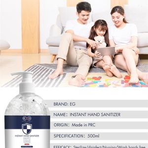 Effective Antibacterial Hand Sanitizer Gel 500ml , Hand Washing Gel Without