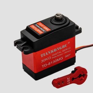 China TIANKONGRC TD-8130MG 4.8V - 8.4V 180 Degrees 30KG Digital Metal Gear Waterproof Servo Motor For RC Models, Robots on sale