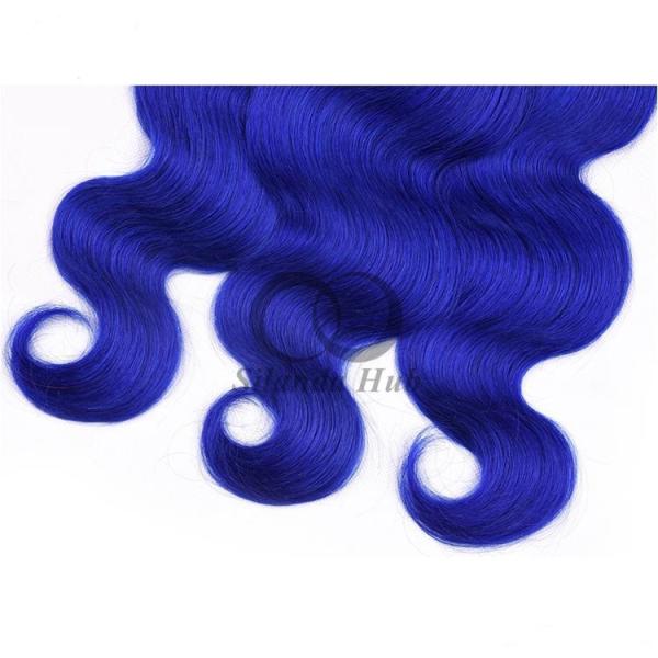 #T1B/Blue Body Wave Remy Human Hair Bundles Sew In Weave Bundles Brazilian Bundle Deals