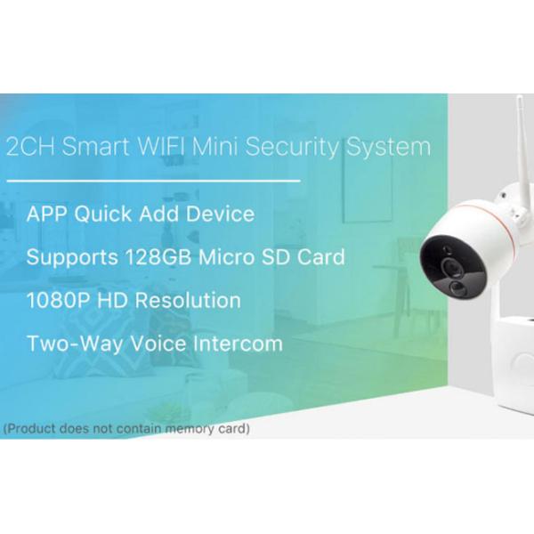 1080P Mini WiFi CCTV Camera Kit Support Motion Detection Support 128GB TF Card