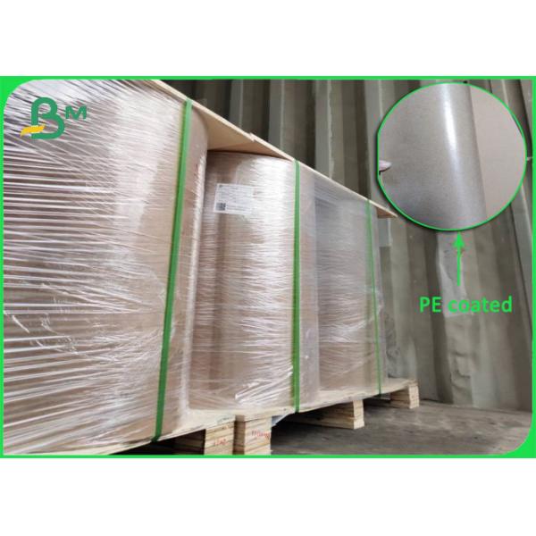 Buy Roll Brown Kraft Paper PE Coated Single Side 80gsm at wholesale prices