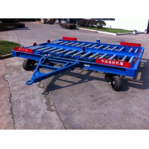 Portable Ld3 Container Dolly 76 x 4 Dia Roller Three mm Checker Plate